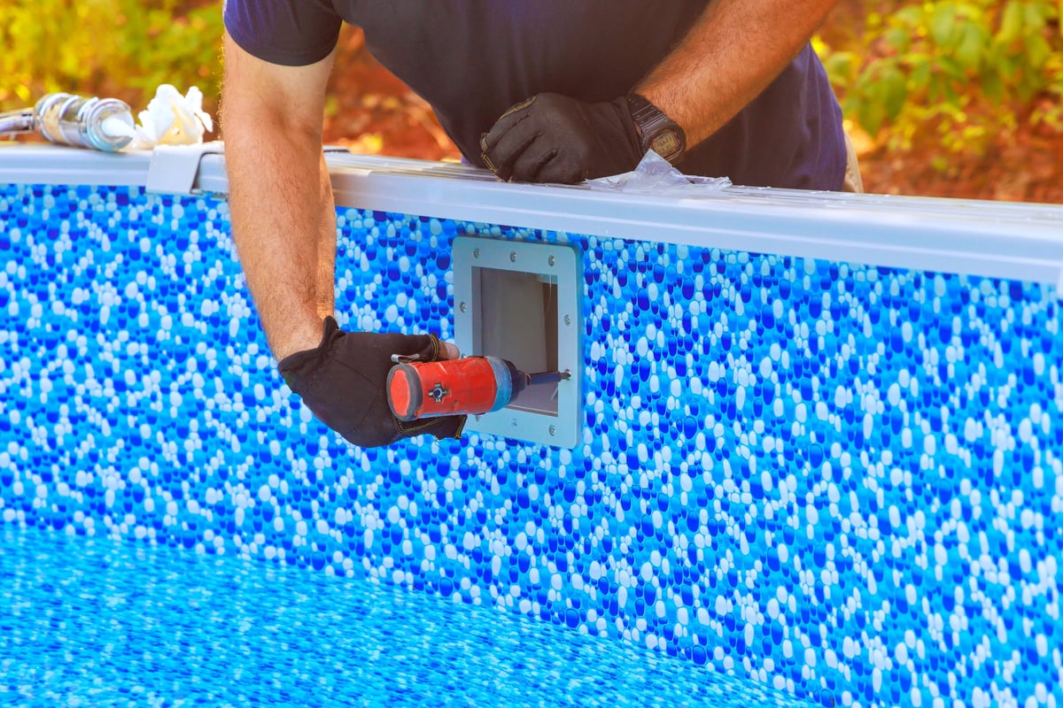 Pool professional at work
